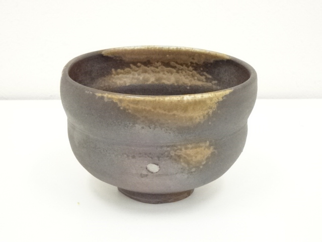 JAPANESE TEA CEREMONY / TEA BOWL CHAWAN / BIZEN WARE / ARTISAN WORK